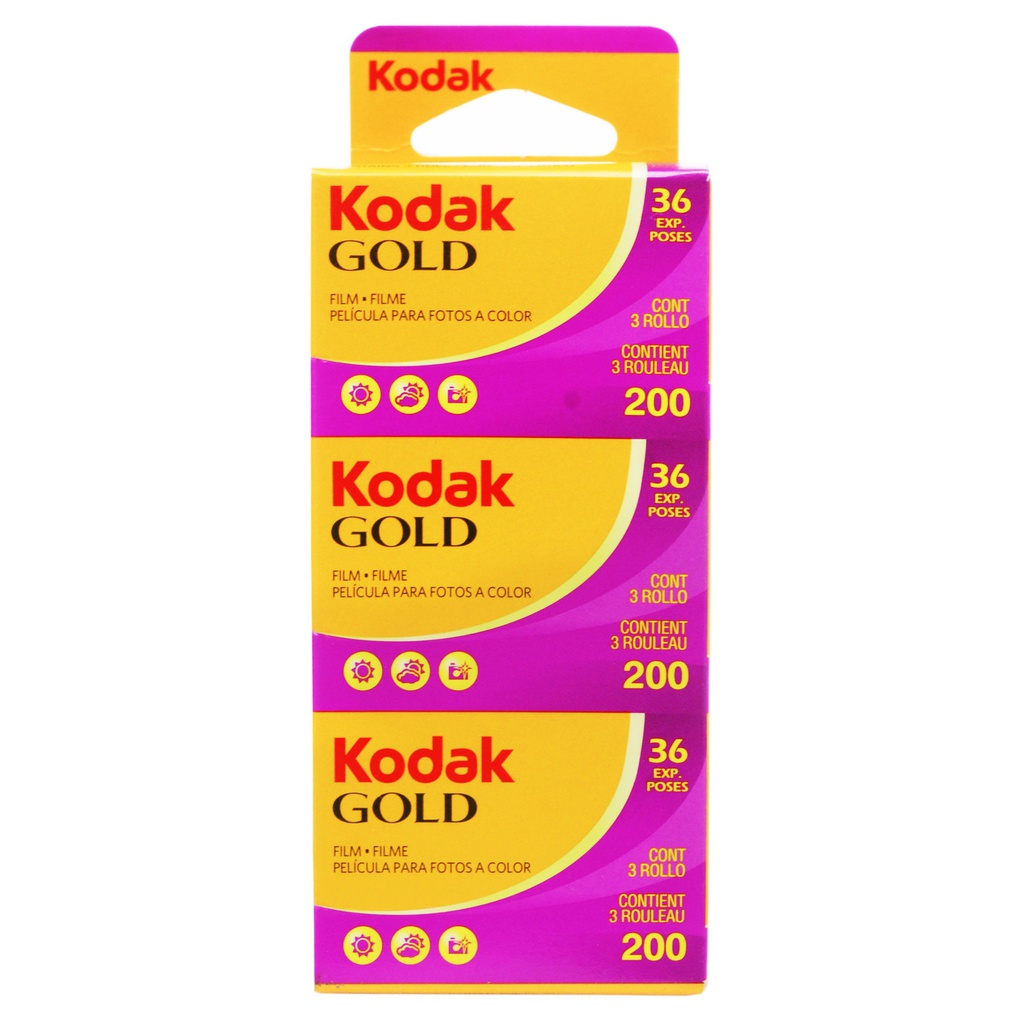 Kodak Gold 200 Pellicola a colori 35mm 36 pose (Pacco da 3)