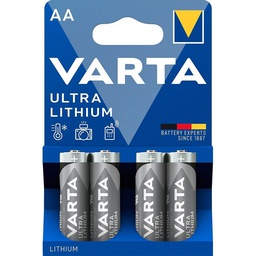 [06106 301 404] Batteria Lithium Professional AA (Stilo) x4