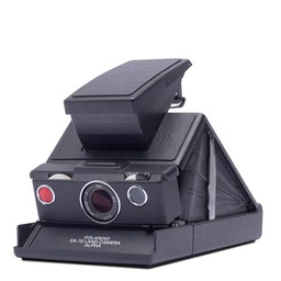 [004696] Polaroid Camera SX 70 Alpha1 (Black/Black leather)